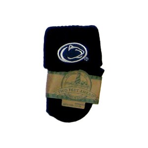 navy infant triple roll socks with stitched Penn State Athletic Logo